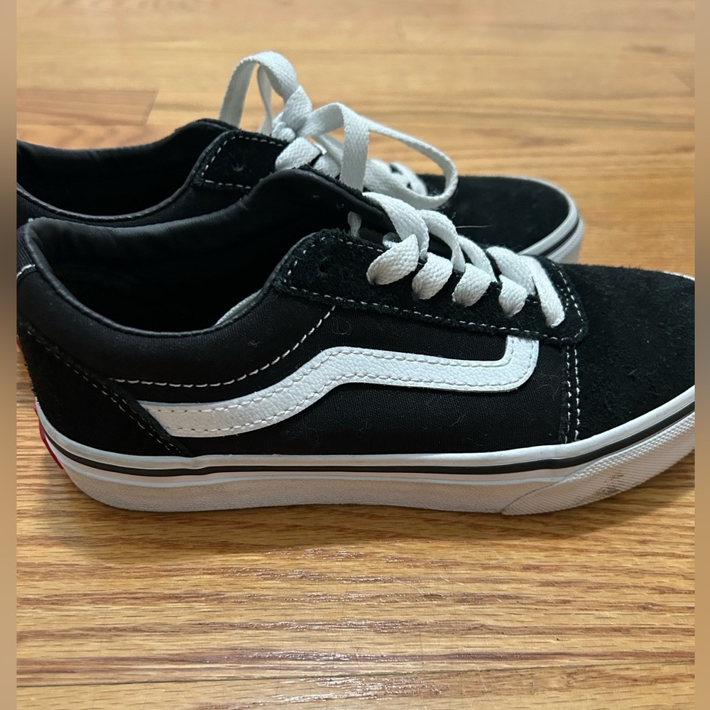 Vans  kids black shoes size 2
